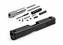 Diamond‑serrated RMR slide kit for Glock 19 Gen 3 with optic‑ready cut and enhanced machining