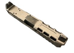 complete tungsten lfa raptor rmr slide with angled serrations and tall sights