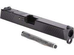 assembled dlc rmr slide for glock 17 gen 3 black diamond like carbon direct mount rmr cut