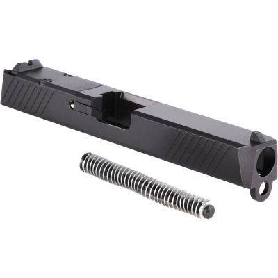 assembled dlc rmr slide for glock 17 gen 3 black diamond like carbon direct mount rmr cut