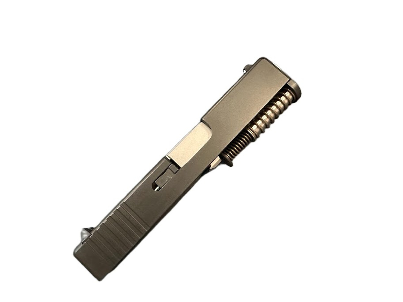 complete assembled rear serrated slide stainless barrel glock 43 43x mirror polish
