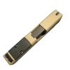 Complete FDE serrated chamfered RMR Glock 26 slide