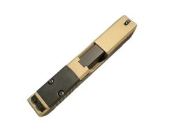 Complete FDE serrated chamfered RMR Glock 26 slide