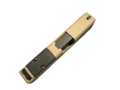 Complete FDE serrated chamfered RMR Glock 26 slide