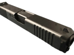 Complete assembled bull nose nitride Glock 23 slide