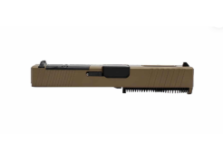 top view complete fde window slide glock 19 rmr cover plate