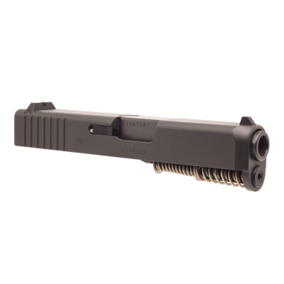 Glock 27 Gen 3 MOS OEM Slide with black finish and MOS optic cut