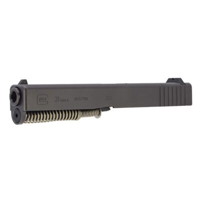 Glock 31 Gen 4 MOS OEM Slide with black finish and MOS optic cut