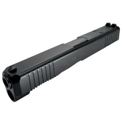 Glock 47 MOS OEM Slide with black finish and optic-ready MOS cut